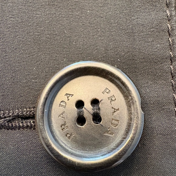 PRADA Gore-Tex Women's Black Double-Breasted Jacket - Picture 11 of 11